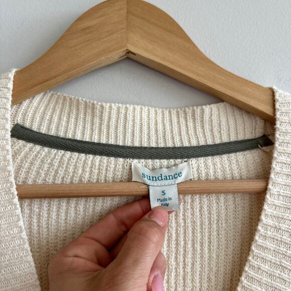 Sundance Sunset Moments Button Front Ombre Cardigan Cream/Pink S - Picture 6 of 9